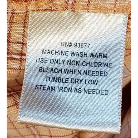 Lot 2 Men's 3XL Long Sleeve Shirts 29" P2P Eddie Bauer St John's Bay Plaid/Khaki - Picture 11 of 14